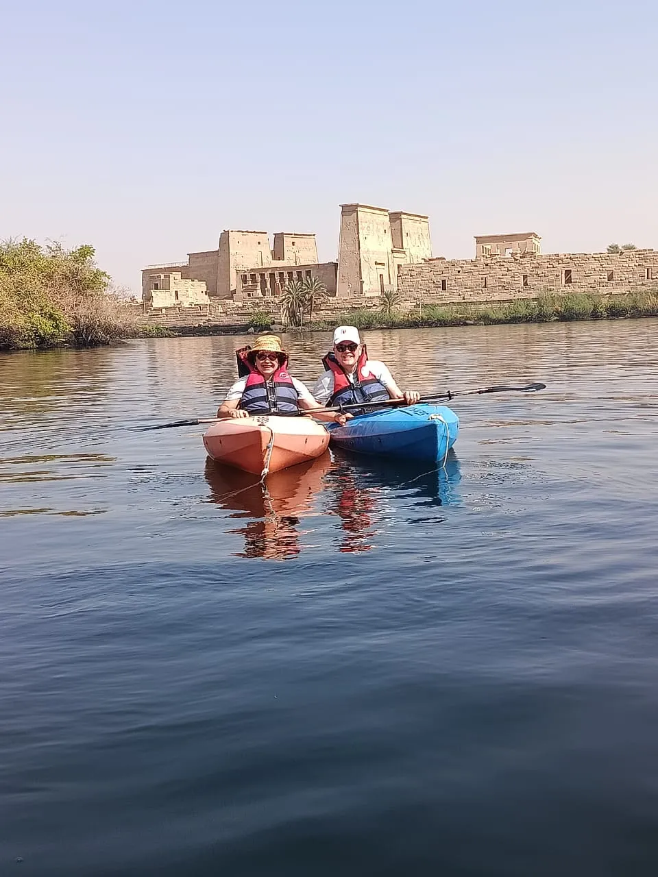 Nile river kayaking and Philae temple tour Aswan Kemet Voyage